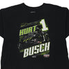 Vintage black Kurt Busch Nascar T-Shirt - mens xxx-large