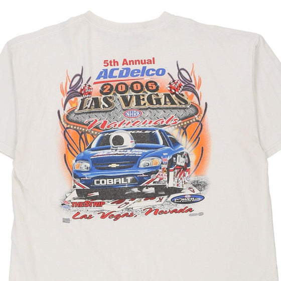 Vintage white Las Vegas Gildan T-Shirt - mens x-large