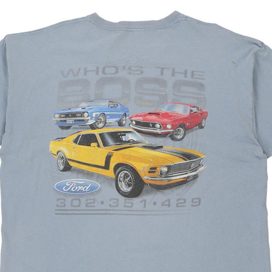 Vintage blue Nascar T-Shirt - mens xx-large