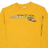 Vintage yellow M&O Knits Long Sleeve T-Shirt - mens x-large