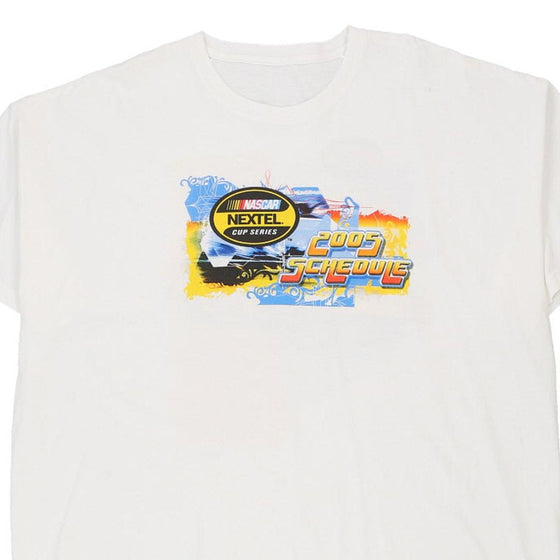 Vintage white 2005 Cup Series Nascar T-Shirt - mens xxx-large