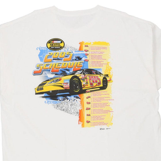 Vintage white 2005 Cup Series Nascar T-Shirt - mens xxx-large