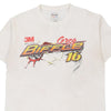 Vintage white Greg Biffle Chase Authentics T-Shirt - mens medium