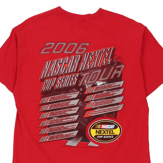 Vintage red Nextel Cup Series 2006 M&O Knits T-Shirt - mens large