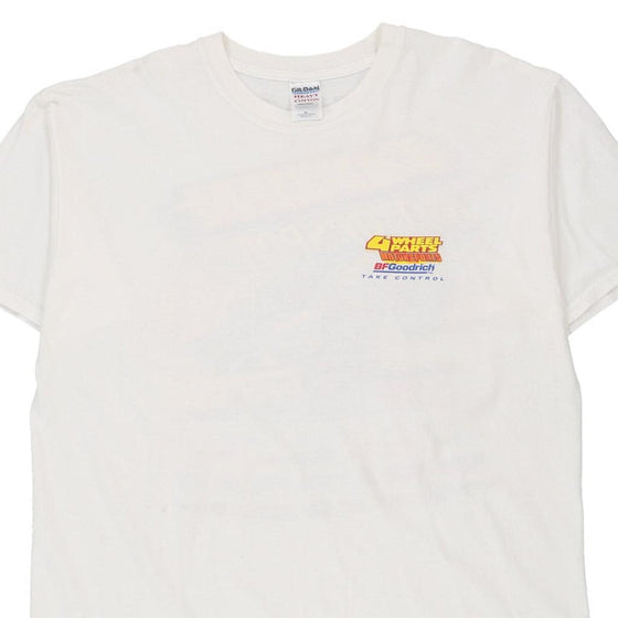 Vintage white Gildan T-Shirt - mens x-large