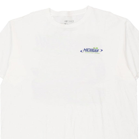 Vintage white Nascar T-Shirt - mens x-large