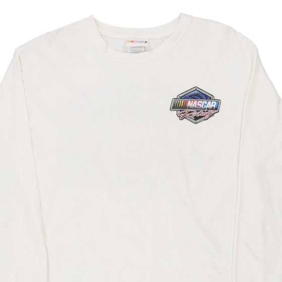 Vintage white Nascar T-Shirt - womens large