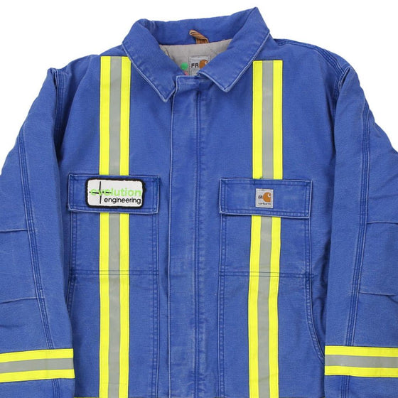 Vintage blue Evolution Engineering Carhartt Jacket - mens x-large