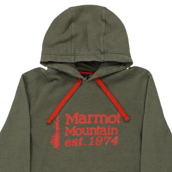 Vintage green Marmot Hoodie - mens small