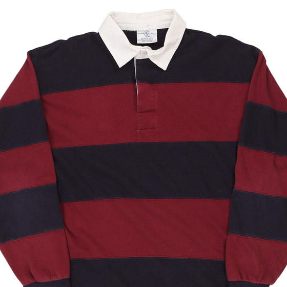 Vintage burgundy Front Row Rugby Shirt - mens large