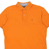 Vintage orange Tommy Hilfiger Polo Shirt - mens medium