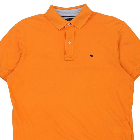 Vintage orange Tommy Hilfiger Polo Shirt - mens medium