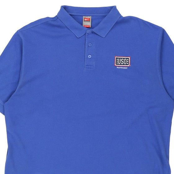 Vintage blue USO Northwest Nike Polo Shirt - mens xx-large