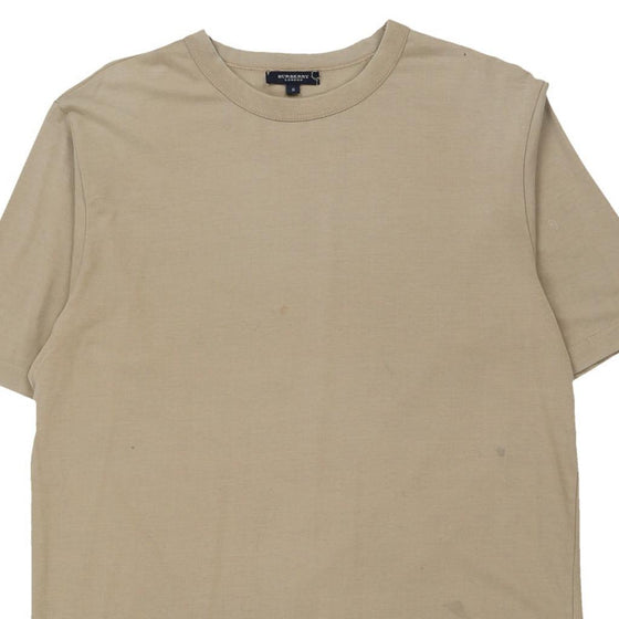 Vintage beige Burberry London T-Shirt - mens small