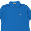 Vintage blue Burberry Brit Polo Shirt - mens medium