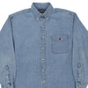 Vintage blue Big Shirt Ralph Lauren Denim Shirt - mens medium