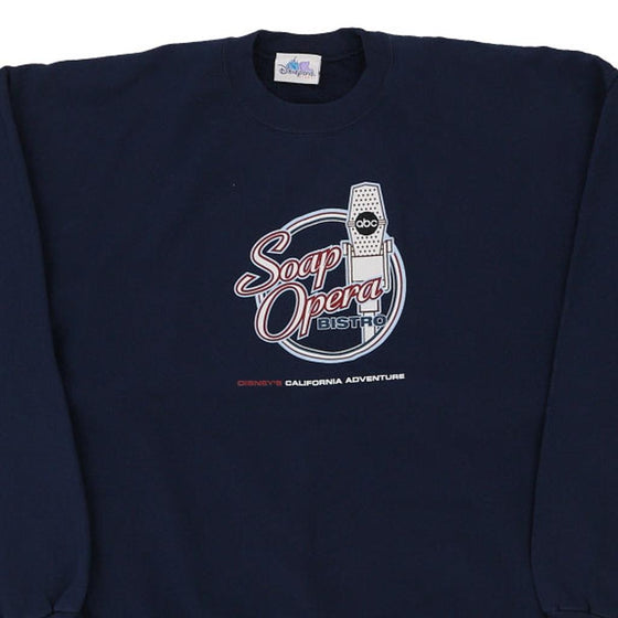 Vintage navy Made in USA Soap Opera Disney Sweatshirt - mens x-large