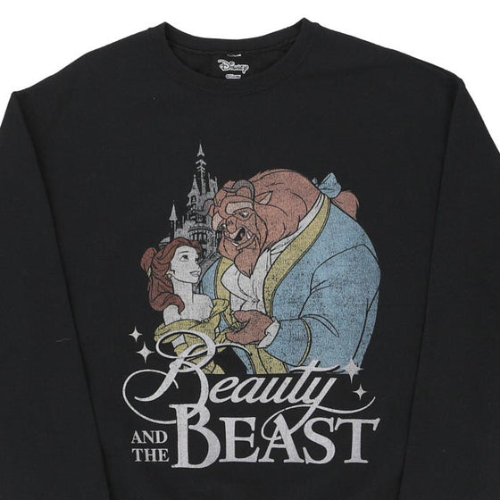 Vintage black Beauty And The Beast Disney Sweatshirt - womens x-large