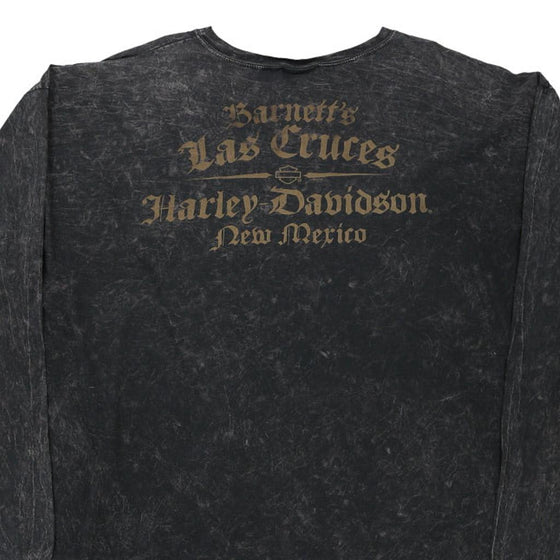 Vintage black Las Cruces, New Mexico Harley Davidson Long Sleeve T-Shirt - mens xxx-large