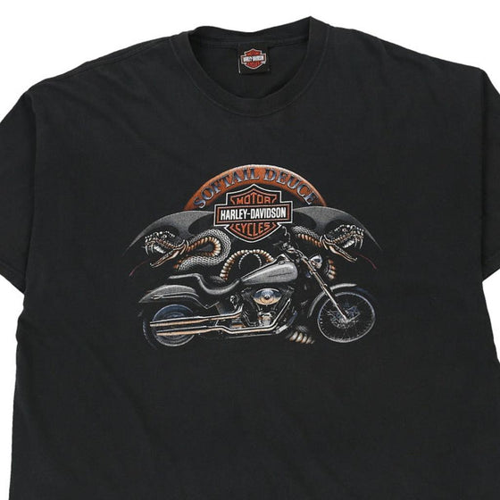 Vintage black Wauwatosa, Wisconsin Harley Davidson T-Shirt - mens xx-large