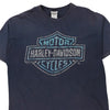 Vintage navy Harley Davidson T-Shirt - mens x-large