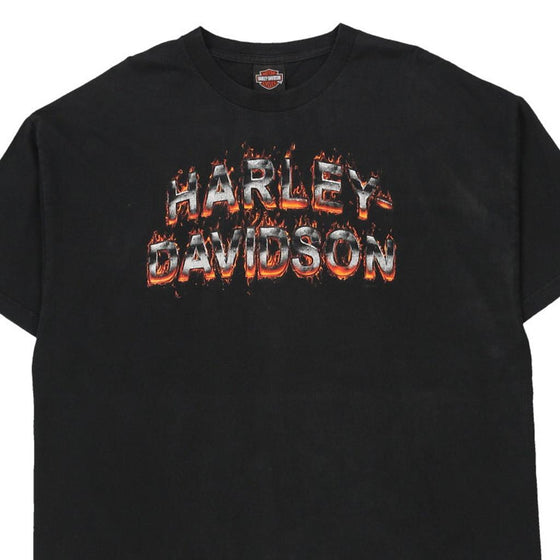 Vintage black Appleton, Wisconsin Harley Davidson T-Shirt - mens x-large