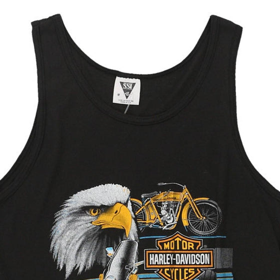 Vintage black Harley Davidson Vest - mens medium