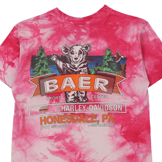 Vintage pink Honesdale, Pennsylvania Harley Davidson T-Shirt - womens small