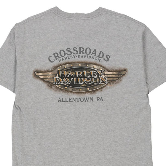 Vintage grey Allentown, Pennsylvania Harley Davidson T-Shirt - mens large