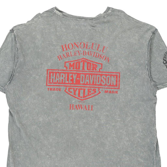 Vintage grey Honolulu, Hawaii Harley Davidson T-Shirt - mens x-large