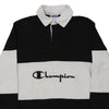 Vintage black & white Champion Rugby Shirt - mens medium