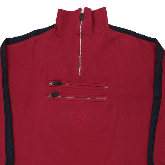 Vintage red High Spirit 1/4 Zip - mens xx-large