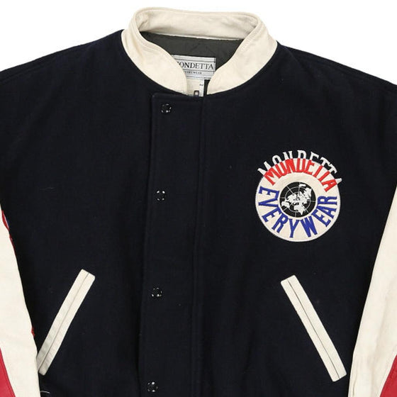 Vintage navy USA Mondetta Varsity Jacket - mens medium