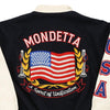 Vintage navy USA Mondetta Varsity Jacket - mens medium