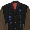 Vintage block colour Bootleg Tommy Hilfiger Varsity Jacket - mens large