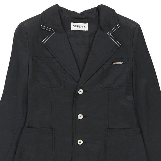 Age - 12 Years Gf Ferre Blazer - Medium Black Cotton