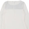 Armani Exchange Blouse - Small White Viscose