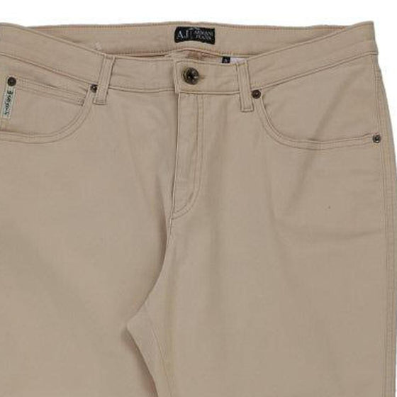 Armani Jeans Jeans - 32W UK 14 Beige Cotton