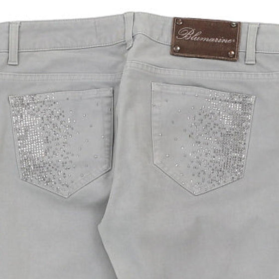 Blumarine Jeans - 30W UK 8 Grey Cotton