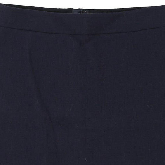 Armani Mini Pencil Skirt - 34W UK 14 Navy Polyester Blend