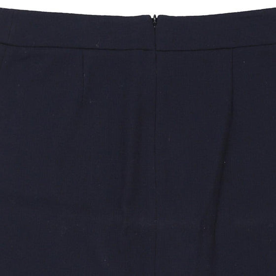 Armani Mini Pencil Skirt - 34W UK 14 Navy Polyester Blend