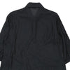 Perte Krizia Striped Shirt - Large Black Silk