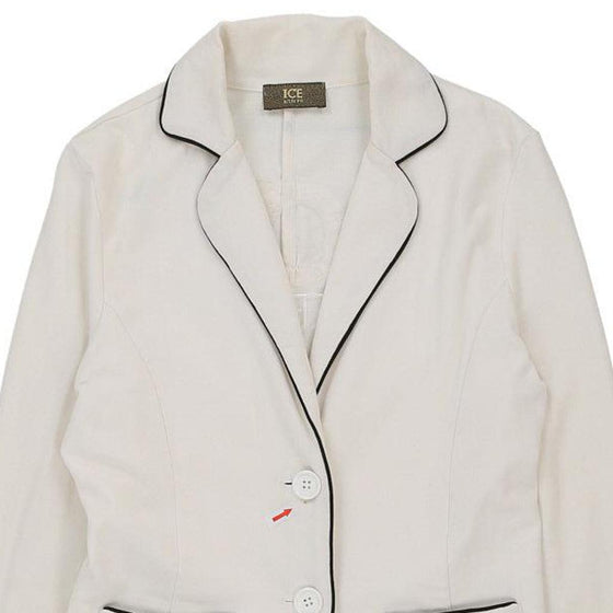 Iceberg Blazer - XS White Cotton