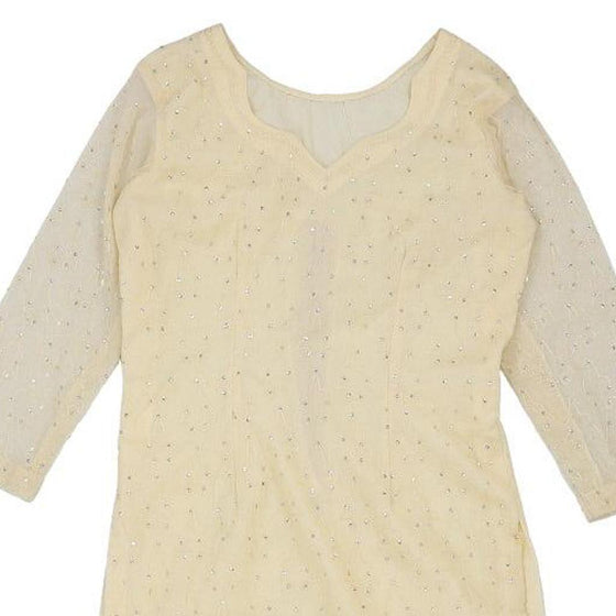 Vintage cream Unbranded Dress - womens small