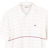 Vintage white Lacoste Polo Shirt - mens medium