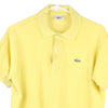 Vintage yellow Lacoste Polo Shirt - mens medium