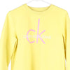 Vintage yellow Calvin Klein Sweatshirt - womens medium