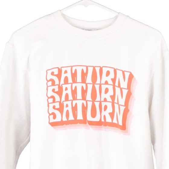 Vintage white Saturn Champion Sweatshirt - mens small