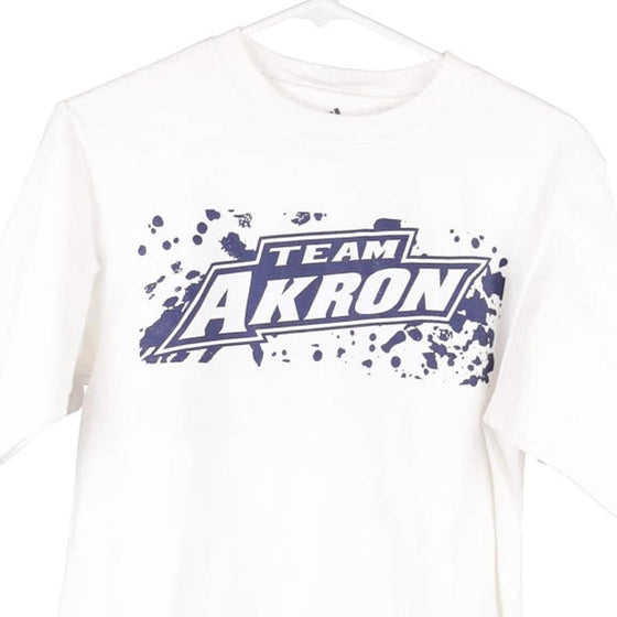 Pre-Loved white Team Akron Adidas T-Shirt - mens small