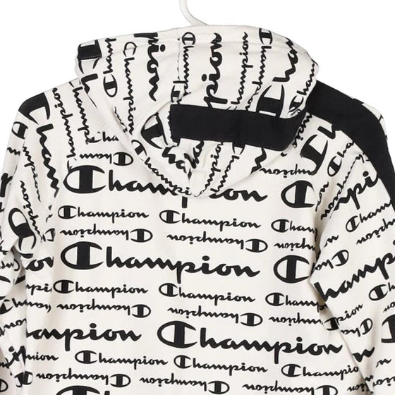 Vintage white Age 13-14 Champion Hoodie - boys x-large